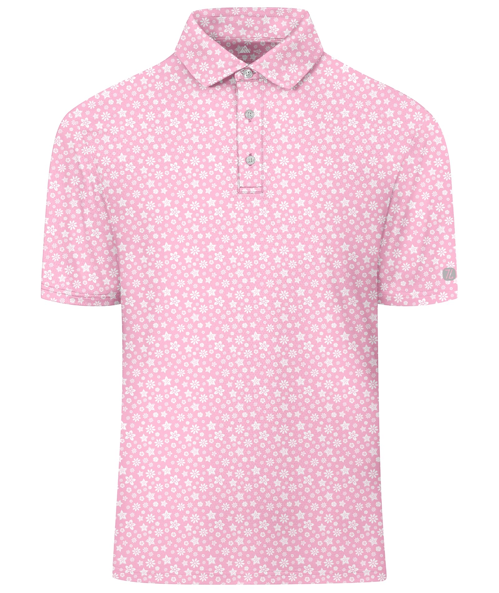 SwissWell Polo Hombre Manga Corta UPF 50+ Golf Polos Secado Rápido Transpirable Tenis Polo Camisetas Estampadas de Verano Casual T-Shirt