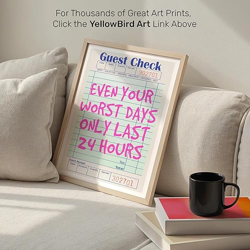 Miniatura 8 de Decoración de oficina con cita positiva para mujer, divertido arte de pared motivacional de 11 x 14 pulgadas, decoración de pared con texto