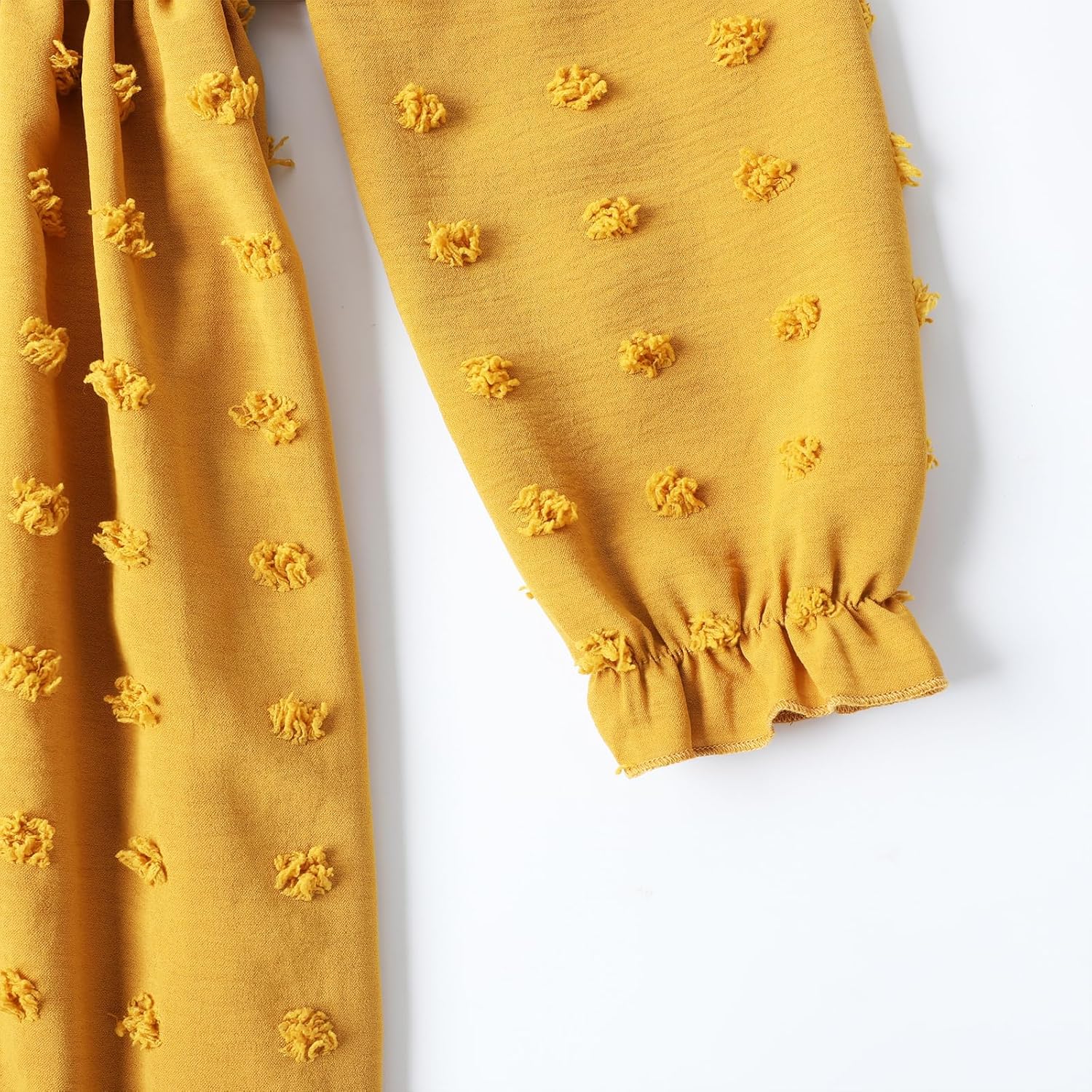 HILEELANG Girls Long Sleeve Princess Party Dress-Bow Tie Tulle Skirt Kids Holiday Birthday Wedding Outfit Ages 6-12 - Image 6