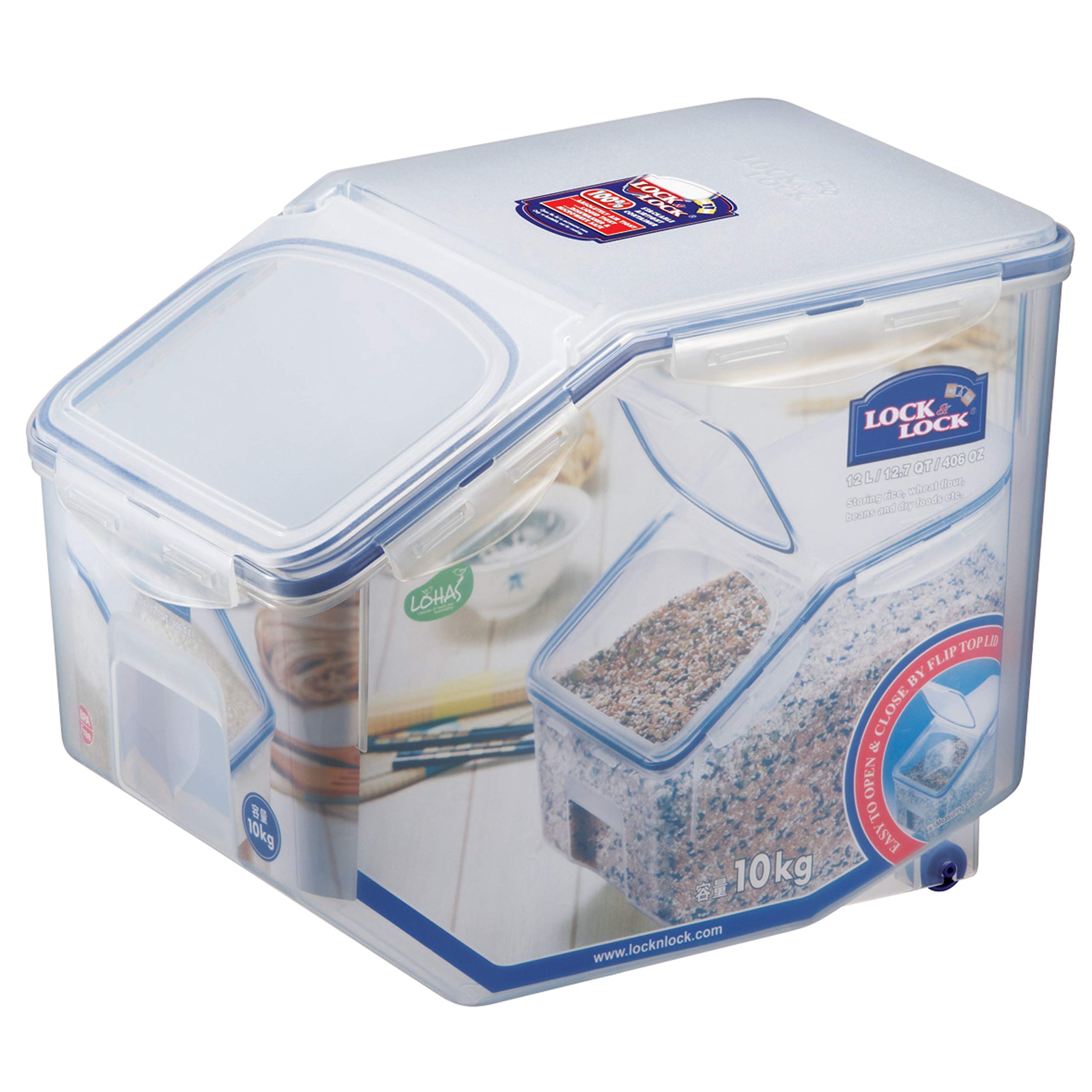 Lock & Lock HPL510 Boite de conservation multi-fonctions Kitchen Caddy 12 l