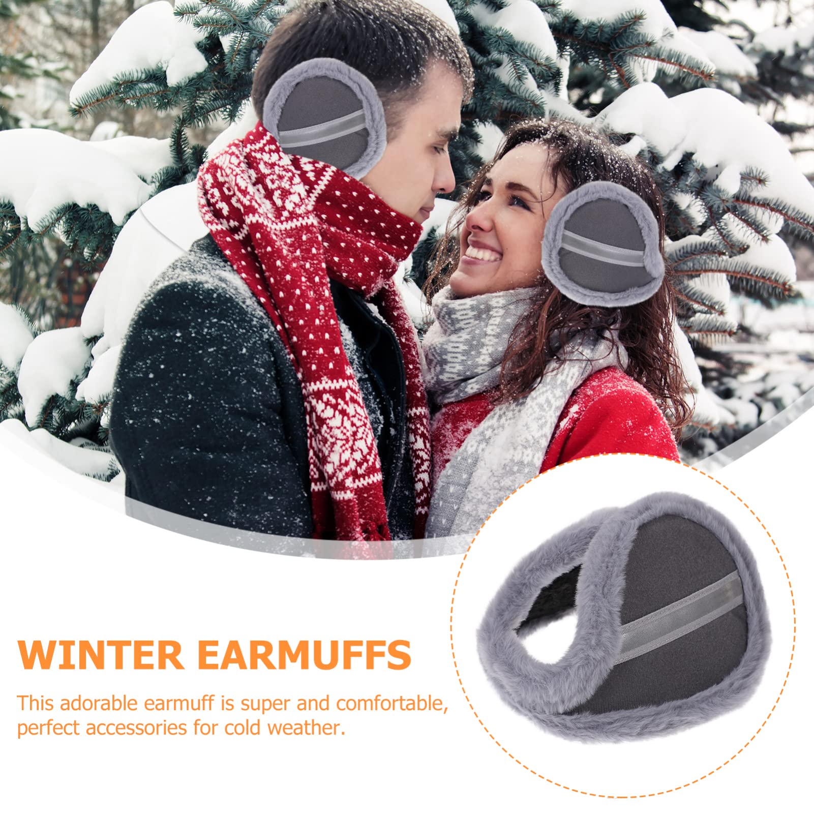 5piezas Earmuffs Unisex Térmicos Para Invierno Calentadores De Oídos Suaves y Ligeros Para Actividades Al Aire Protector Frío