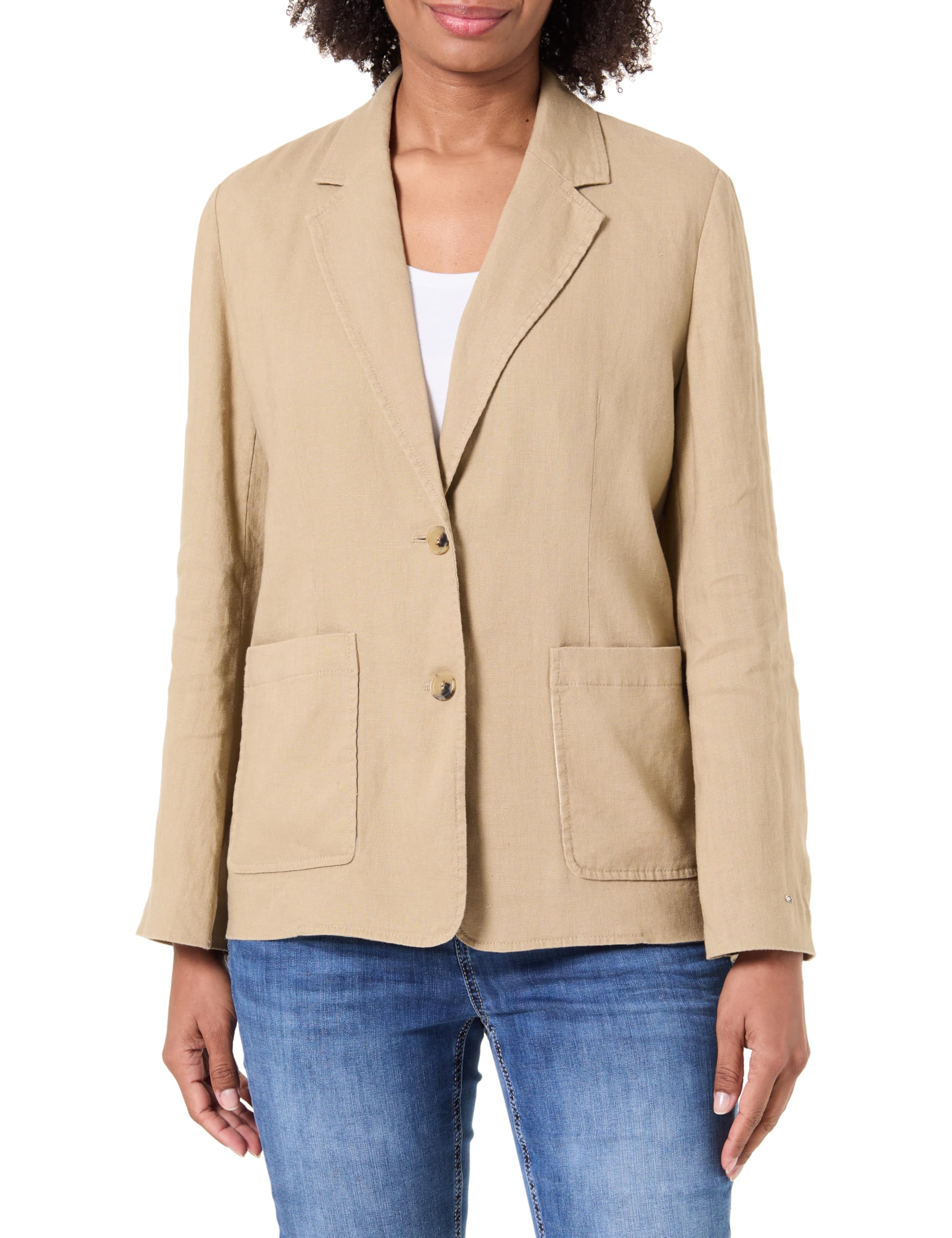 Tommy Hilfiger New Ess Linen Reg SB Blazer Ww0ww49598 Blazer Donna (Pacco da 1)