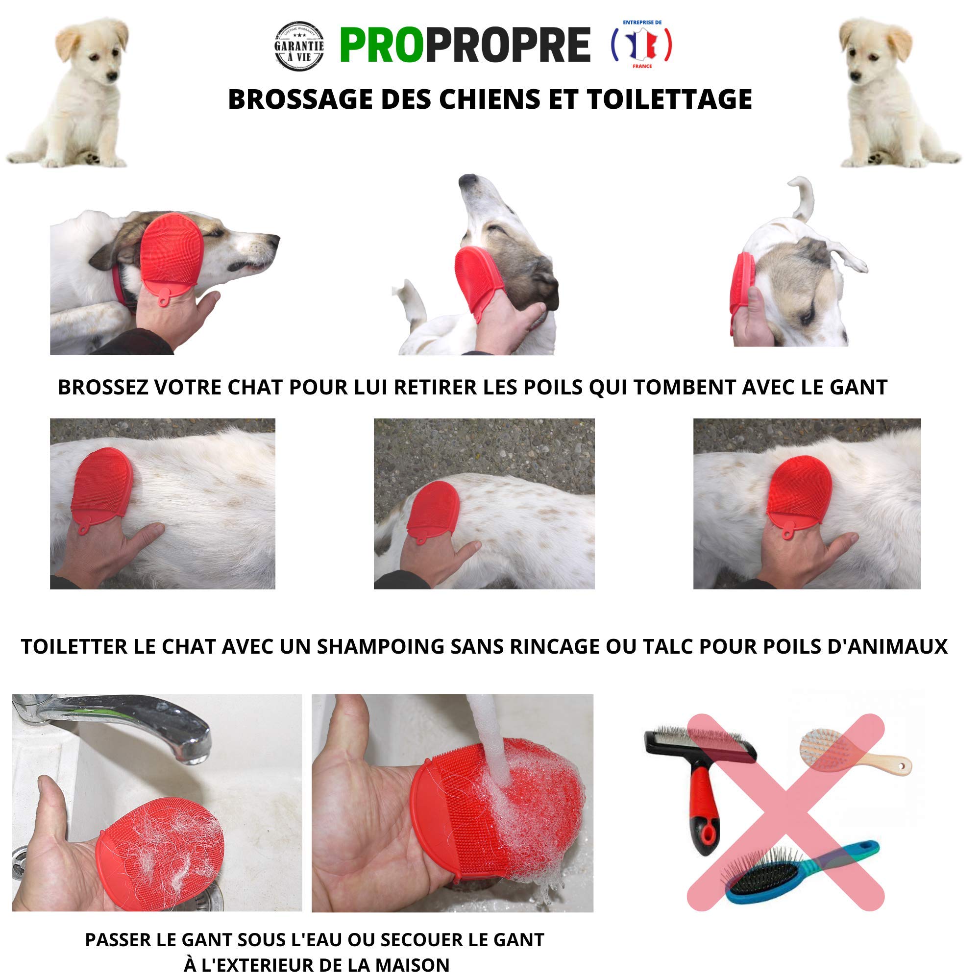 2 PCS Gant Poil Chat,Gant Anti-Poils D'animaux,Gant Anti Poils Animaux