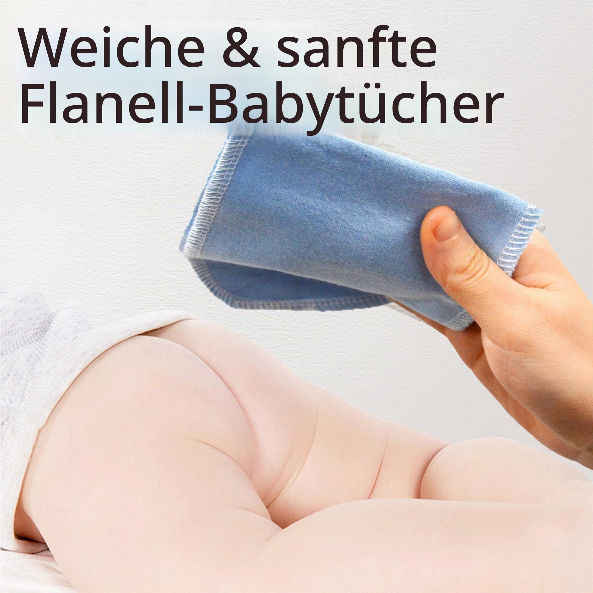 Wiederverwendbares Toilettenpapier, waschbare Rolle - 60 Stück, saugfähige Bidet-Tücher, nachfüllbar, papierlose Handtücher für Wohnmobil, Wohnmobile, kein Abfall, Toilettenpapier Handtücher