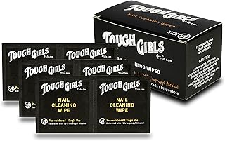 | Nail Cleaning Alcohol Wipe & Prep Pads | 70% Alcohol | Individually Wrapped, 2-Ply, Disposable, Sterile Pads (100 qty)