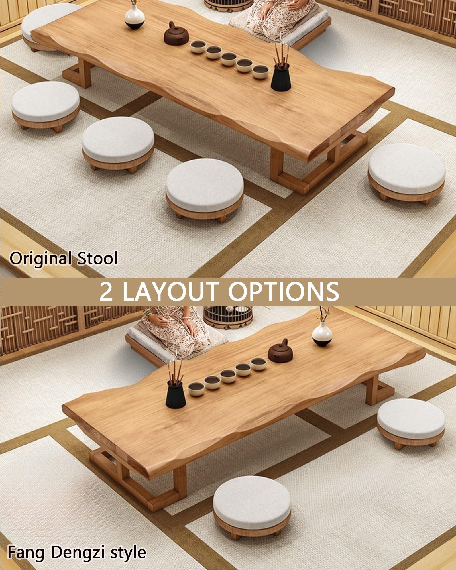 zyusi6 　送料込み　Yesotas テーブル Amazon.com: Japanese Floor Low Table, Table for Sitting on