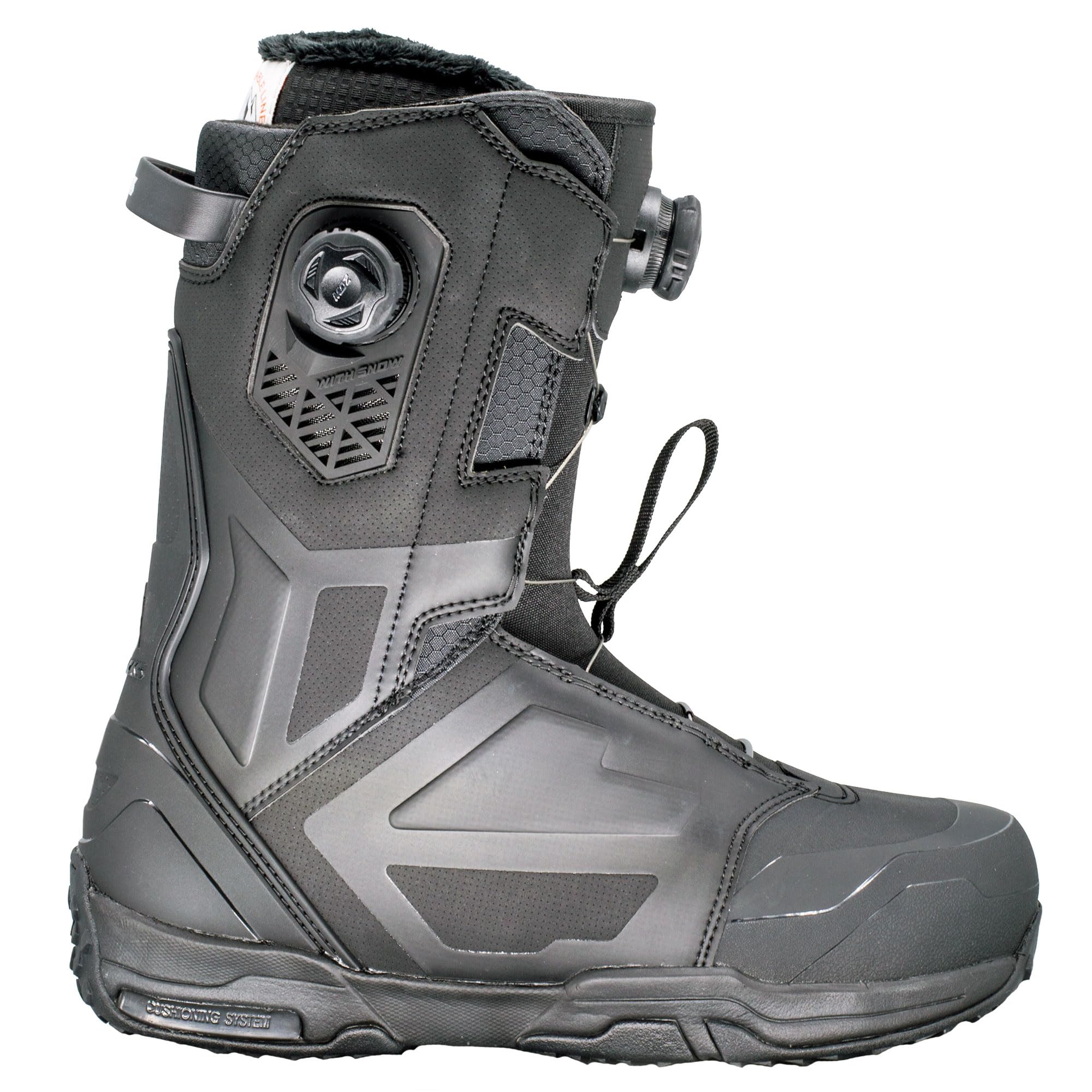 Airtracks Snowboard Boots Master Pro ATOP Moz DUAL Zone Speed Lacing Snowboardschuhe - QL Snowboardboots - Schwarz
