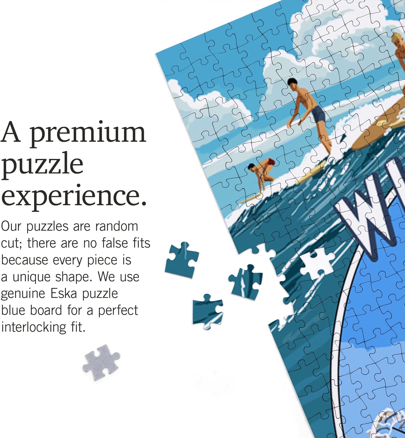 Lantern Press Wildwood, New Jersey, Montage, 1000 Piece Jigsaw Puzzle for Adults, Made in USA with Reference Poster