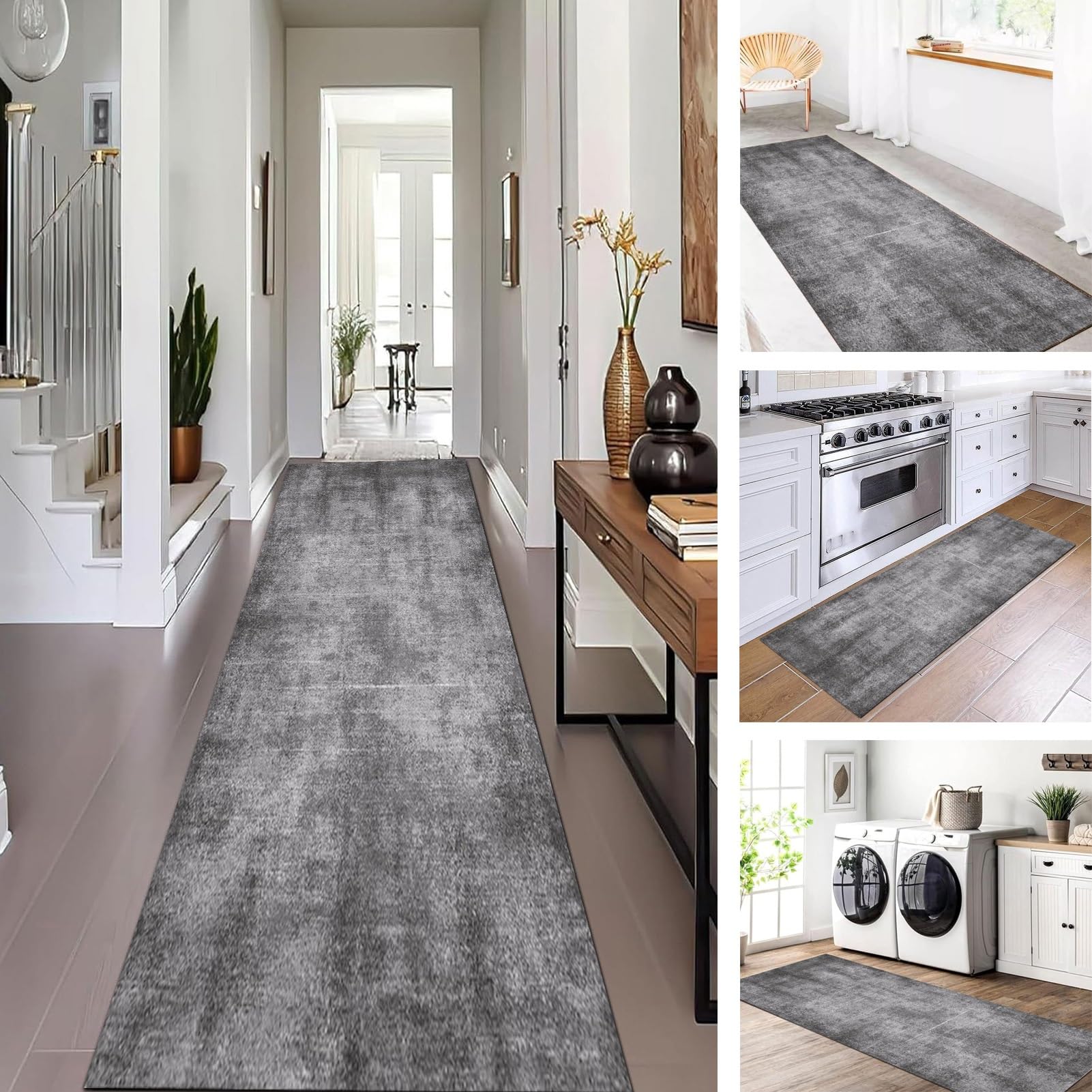 HLUONGTN Runner Rug Carpet Runners for Hallway/One Color/100X150Cm