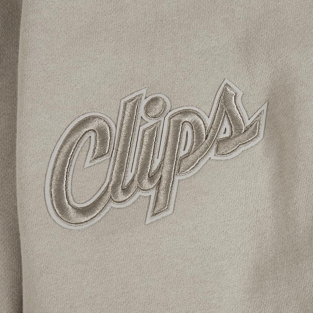 Pro Standard Mens NBA Los Angeles Clippers Neutral Crewneck Sweatshirt Taupe M - Image 7