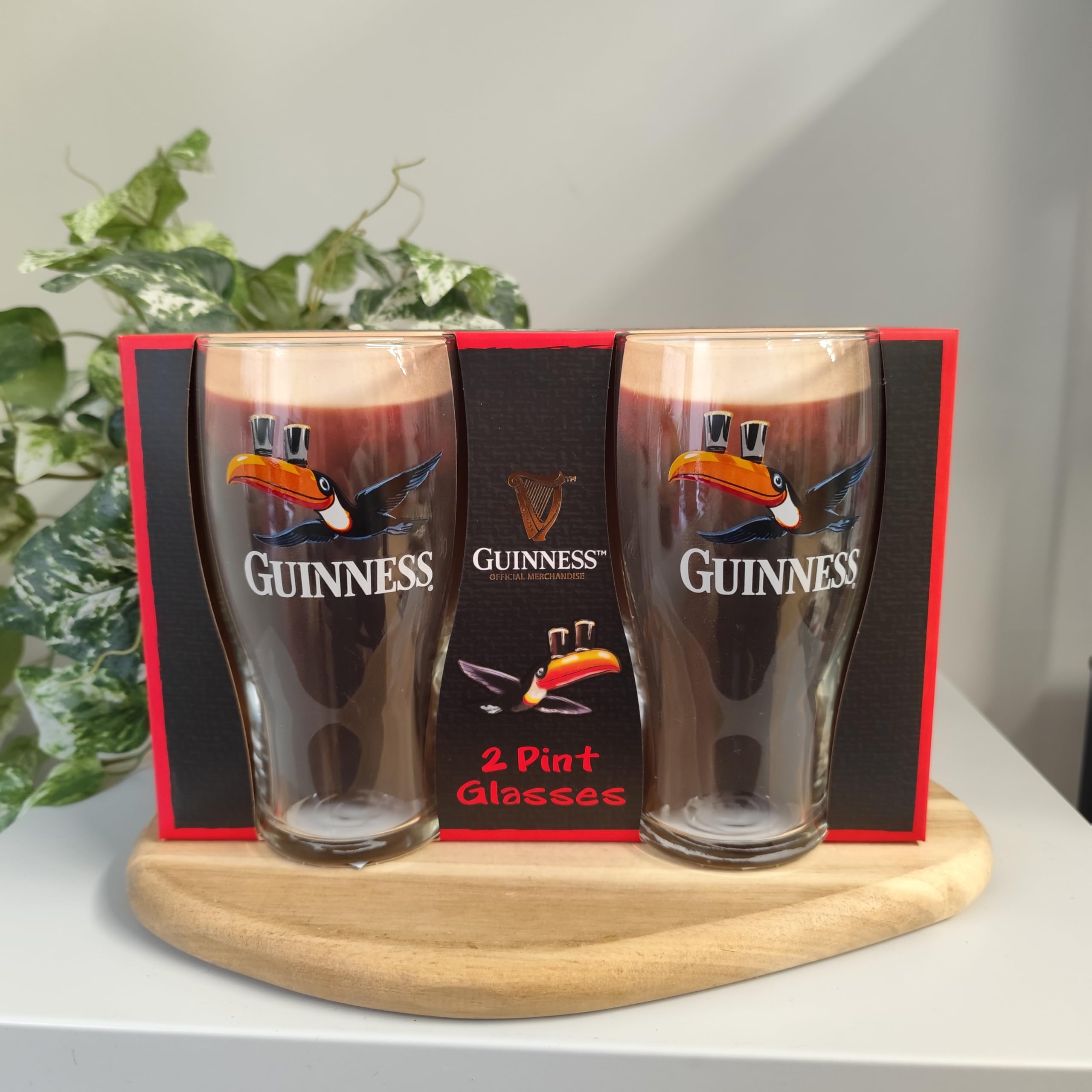 Shamrock Gift Company Guinness Verre à bière Toucan de Noël