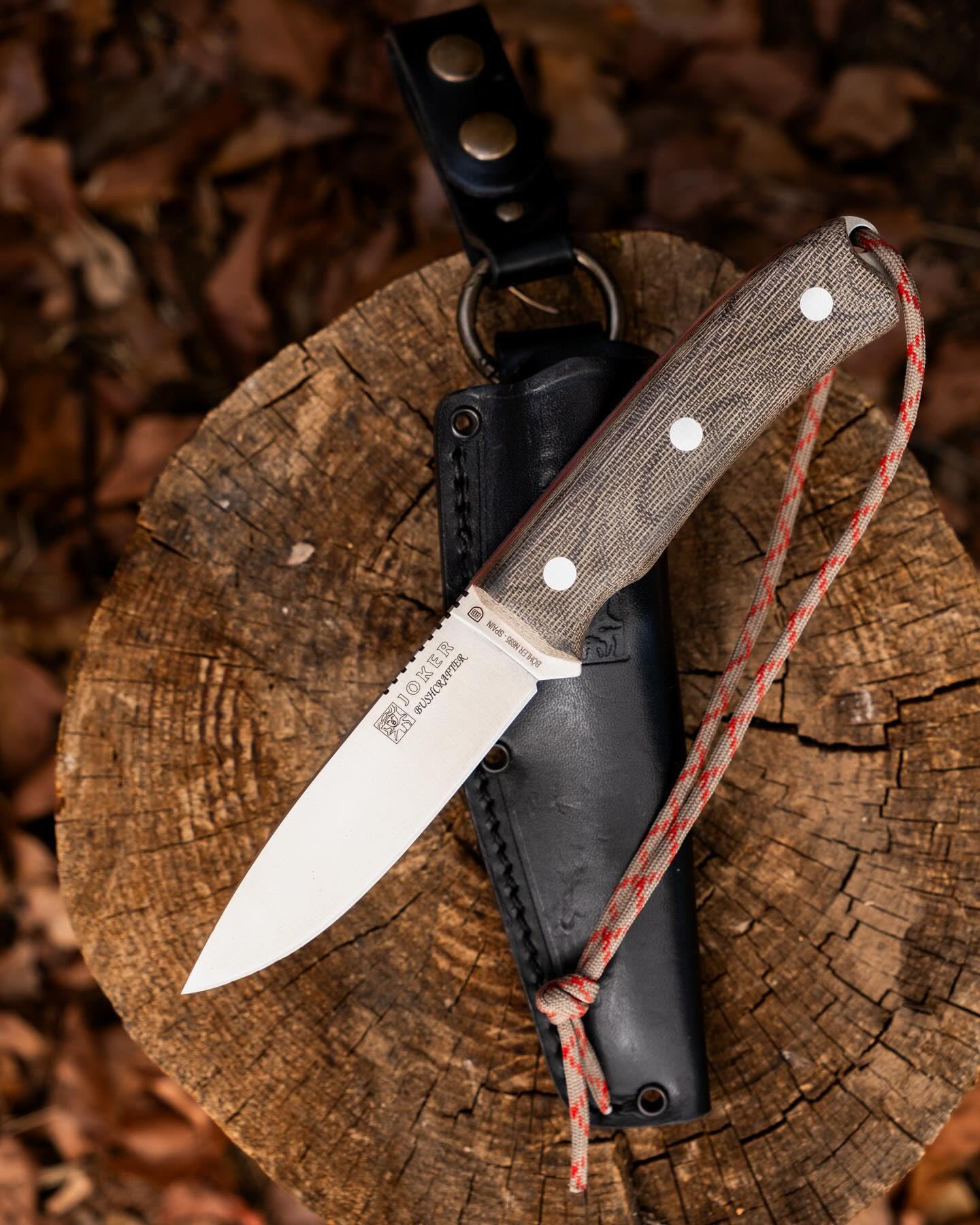 Bushcraft Joker Bushcrafter CV120, micarta Handle, 10,5 cm Blade
