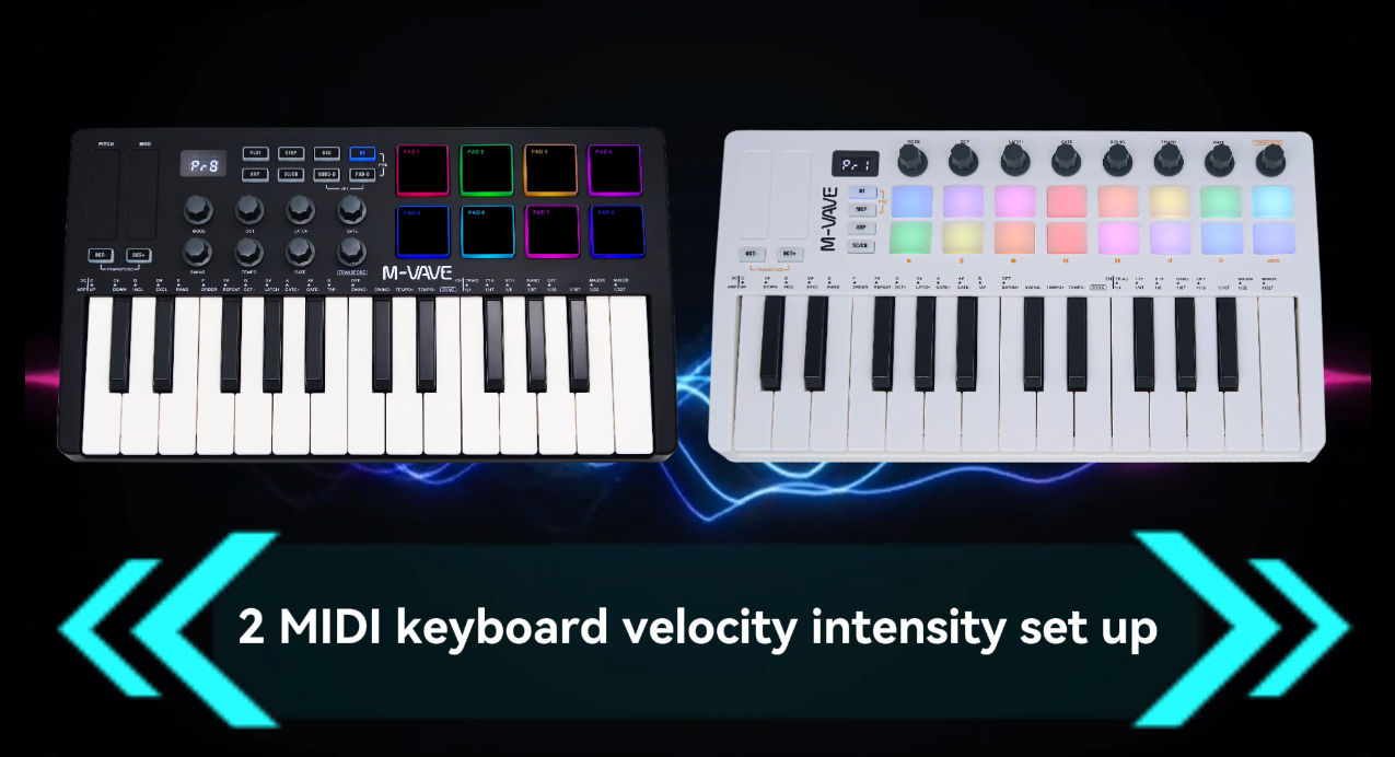 Amazon.com: M-VAVE 25 Keys 16 Backlit Drum Pads MIDI Keyboard