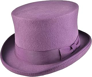 purple trilby hat