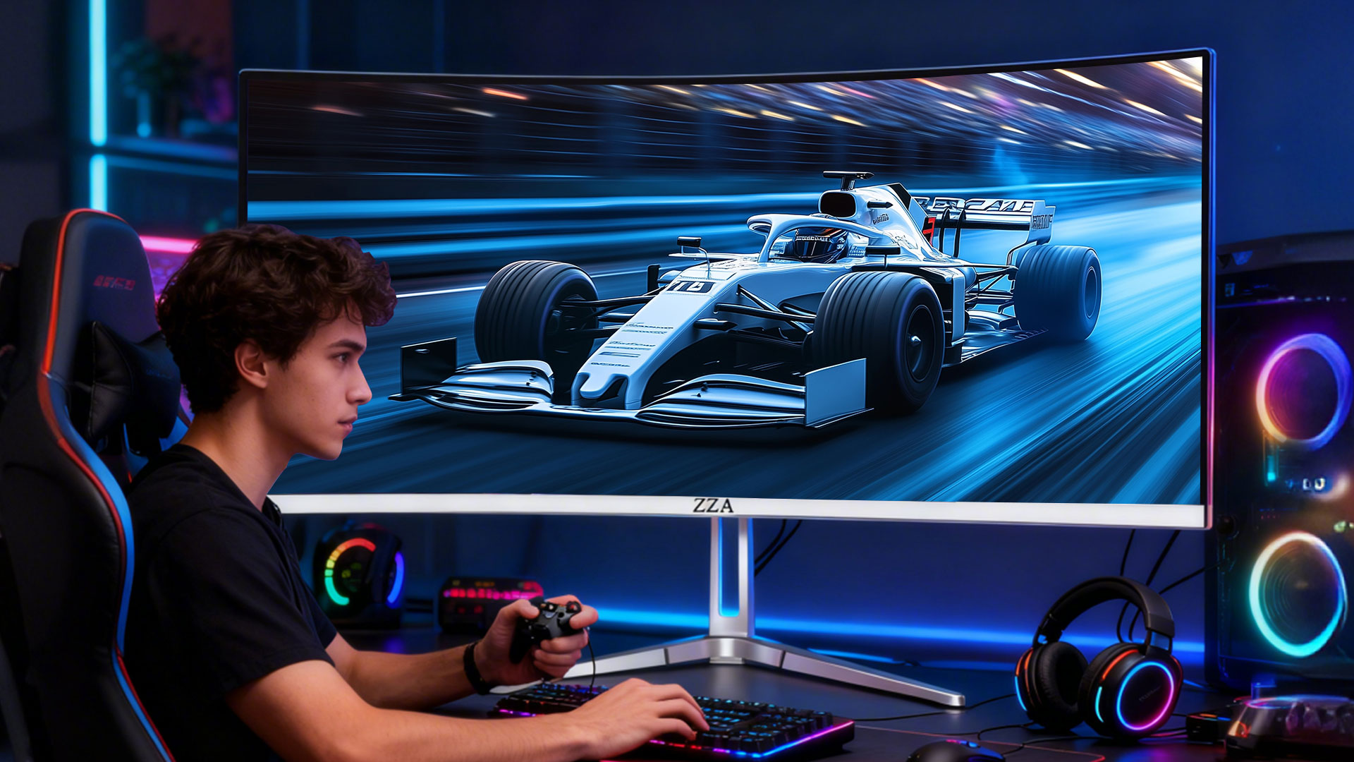Amazon.com: ZZA 34'' Gaming Monitor-165Hz/180Hz WQHD (3440x1440P