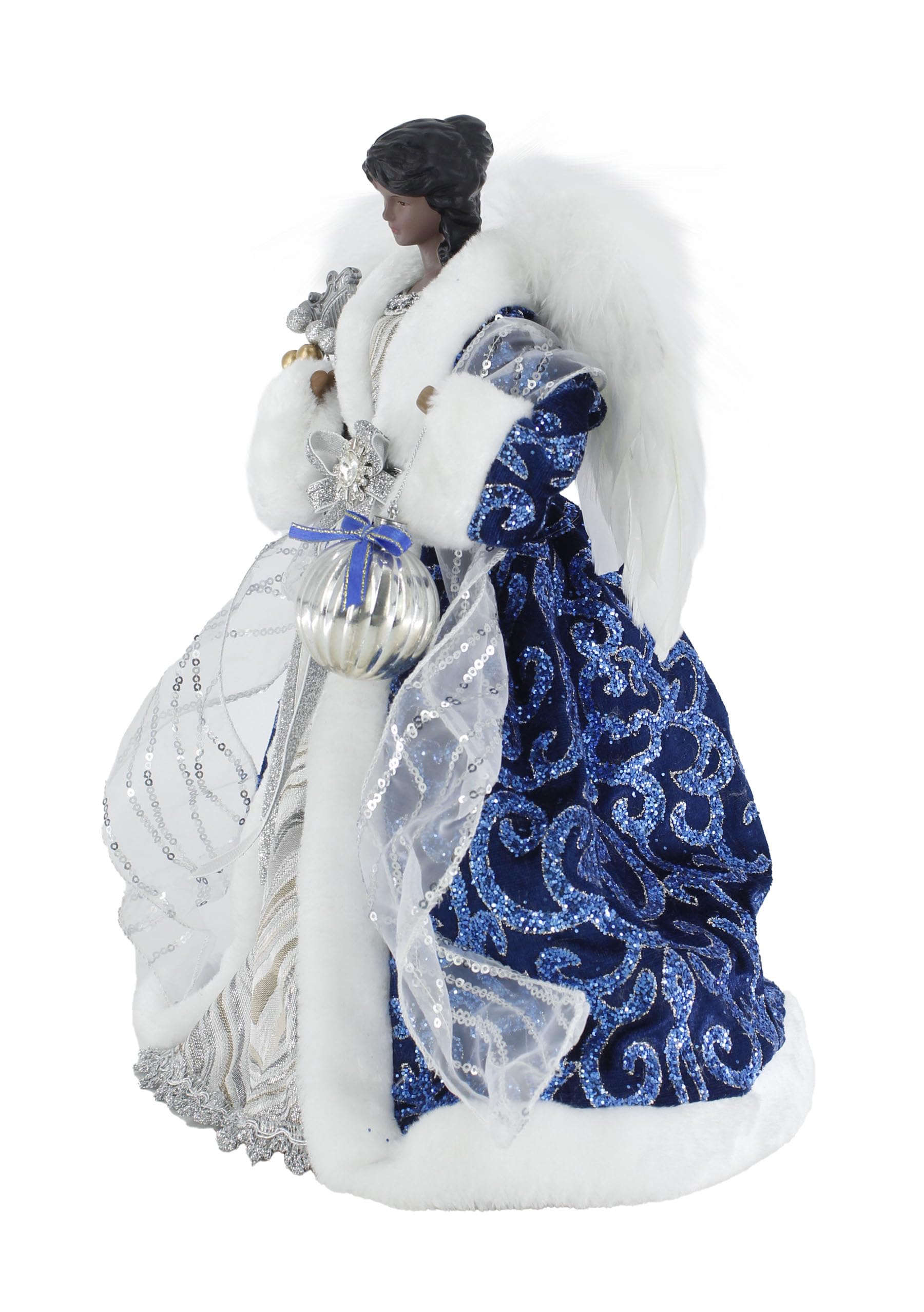 Amazon.com: Windy Hill Collection 14" Inch Standing Brilliant Blue African American Black Angel Christmas Tree Topper or Table Top 514306 : Home & Kitchen Amazon.com: Windy Hill Collection 14" Inch Standing Brilliant Blue African American Black Angel Christmas Tree Topper or Table Top 514306 : Home & Kitchen