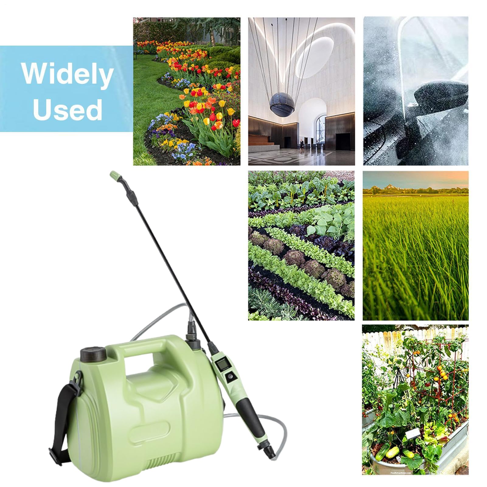 Spruzzatore Da Giardino Serbatoio da 5 Litri con Ugelli Regolabili per | Spruzzatori A Batteria Per Prato E Giardino Adatto a Fattoria Cortile Lavaggio Automobili A