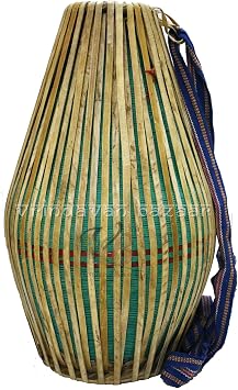 Pro Khol/Mridangam made of Clay with free cloth cover GREEN