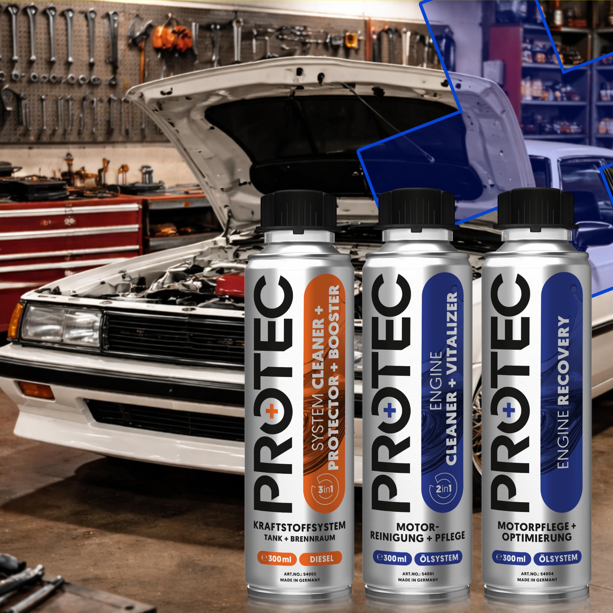 + Forever Classic Bundle | 3er-Set | Diesel Systemreiniger | Motor-Innenreiniger für Diesel | Motoröl-Additiv | Engine Recovery Öl | Leistungsverbesserer | Injektor Reiniger | Diesel Reiniger | Motor