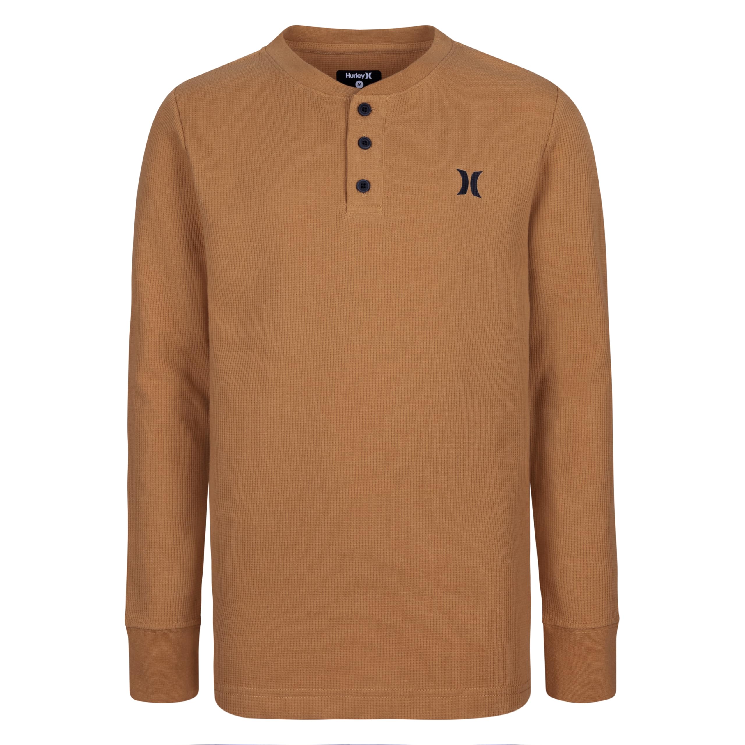 Hurley Boys' Long Sleeve Waffle Knit Shirt