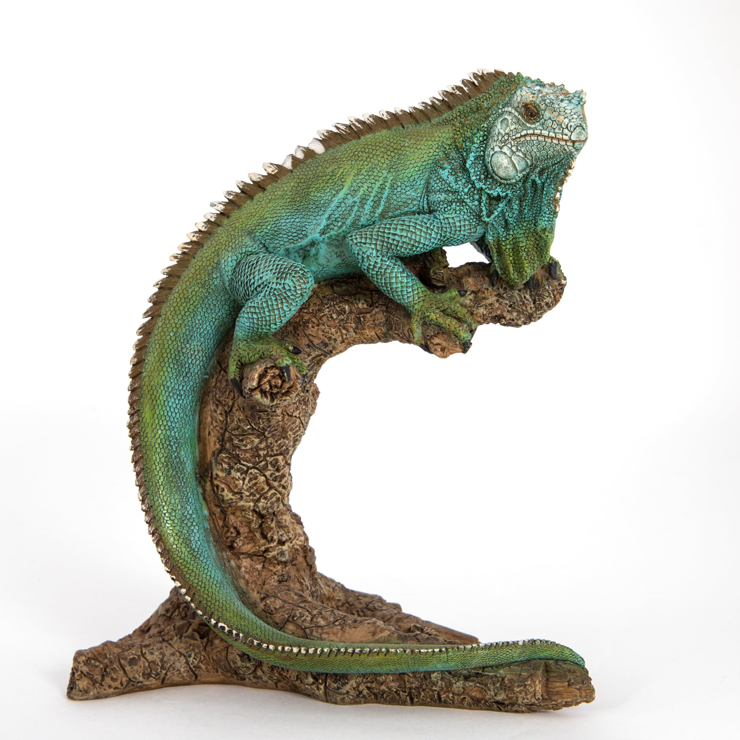 Iguana Statue Garden Sculpture Indoor Outdoor Large Premium Cast Polyresin Full Color 22 Inches Tall