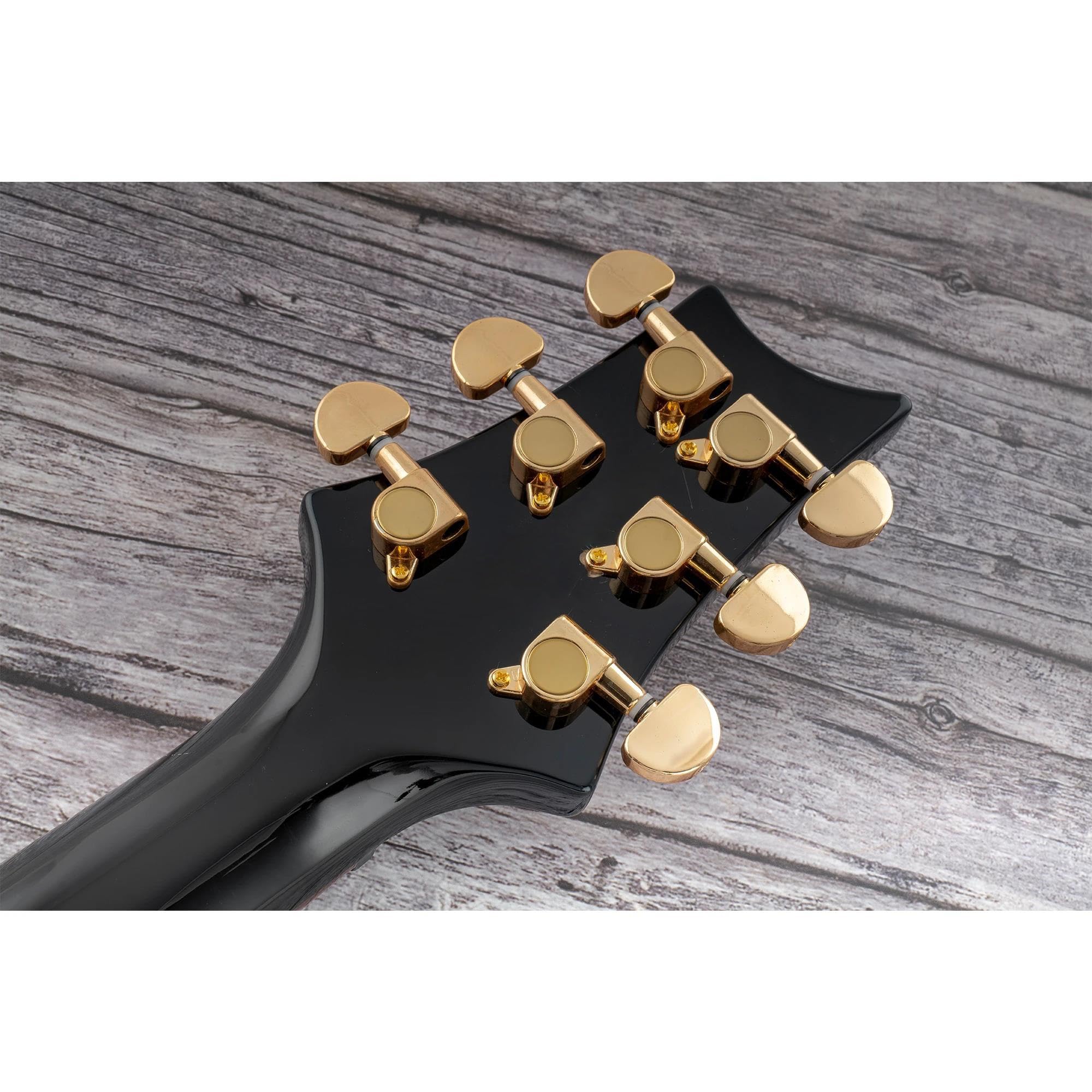 Estándar Guitarra Clavijas De Afinación Guitarra Eléctrica Acústica 3R3L Relación 15:1 Clavijas De Máquina Completamente Selladas Sintonizadores Clavijas Afinación Llaves(Type4)