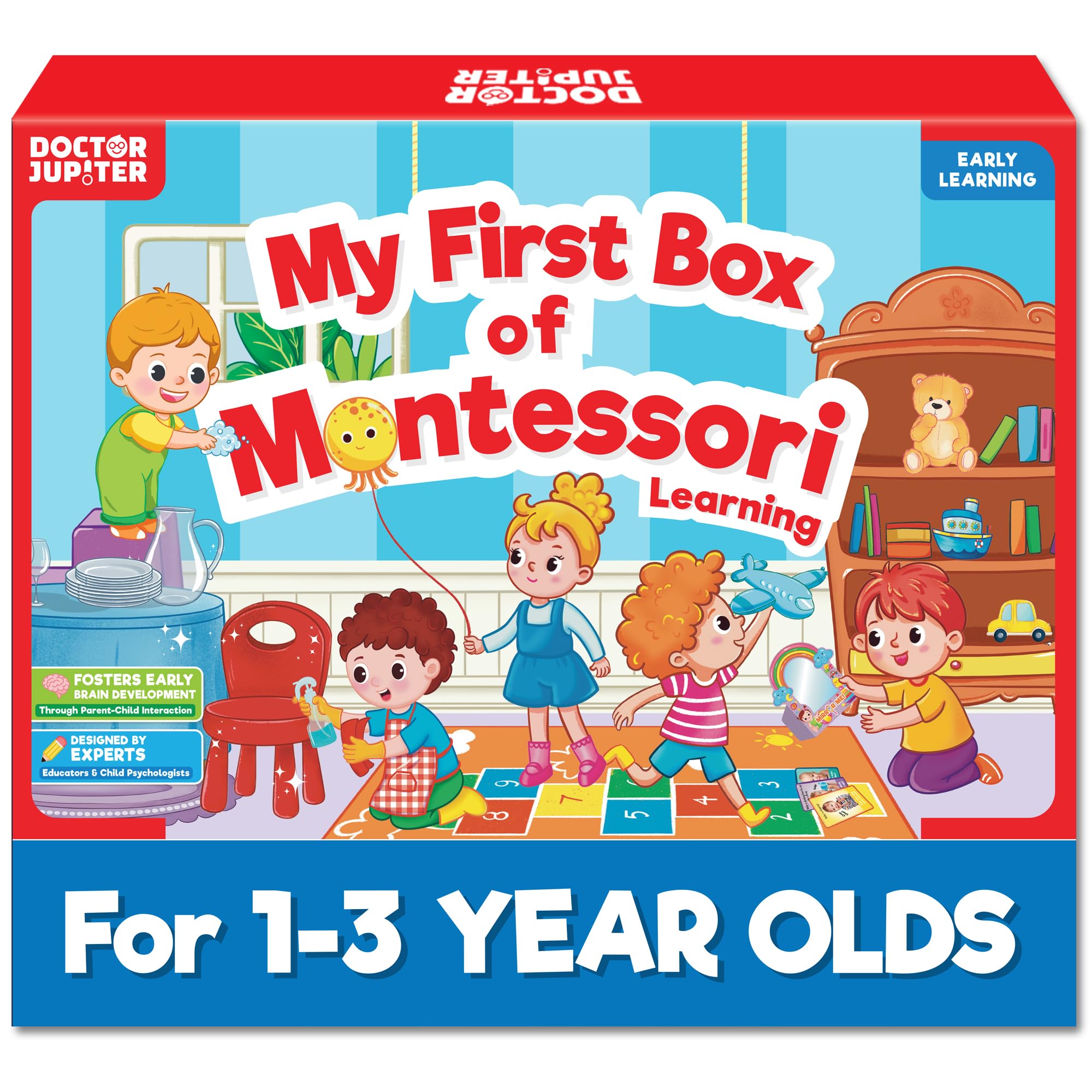Doctor Jupiter My First Box of Montessori Learning Set for Kids Ages 1-3