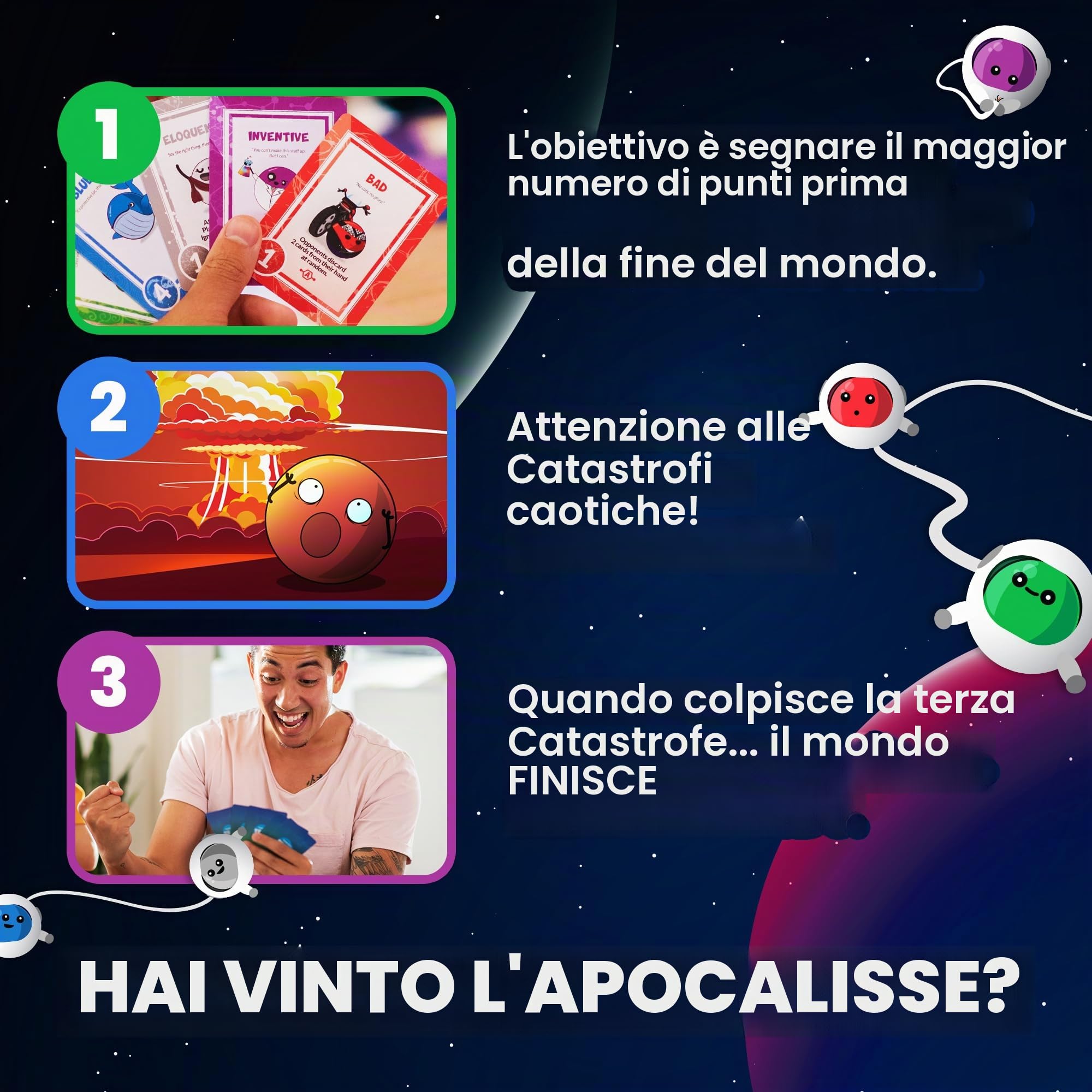 Doomlings Gioco Di Carte Classico (Edizione Fulmine). Adatto A 2-6 Giocatori, Divertente Gioco Di Famiglia Per Bambini E Adulti, Dai 10 Anni In Su | Include 1 Carta Olografica Misteriosa
