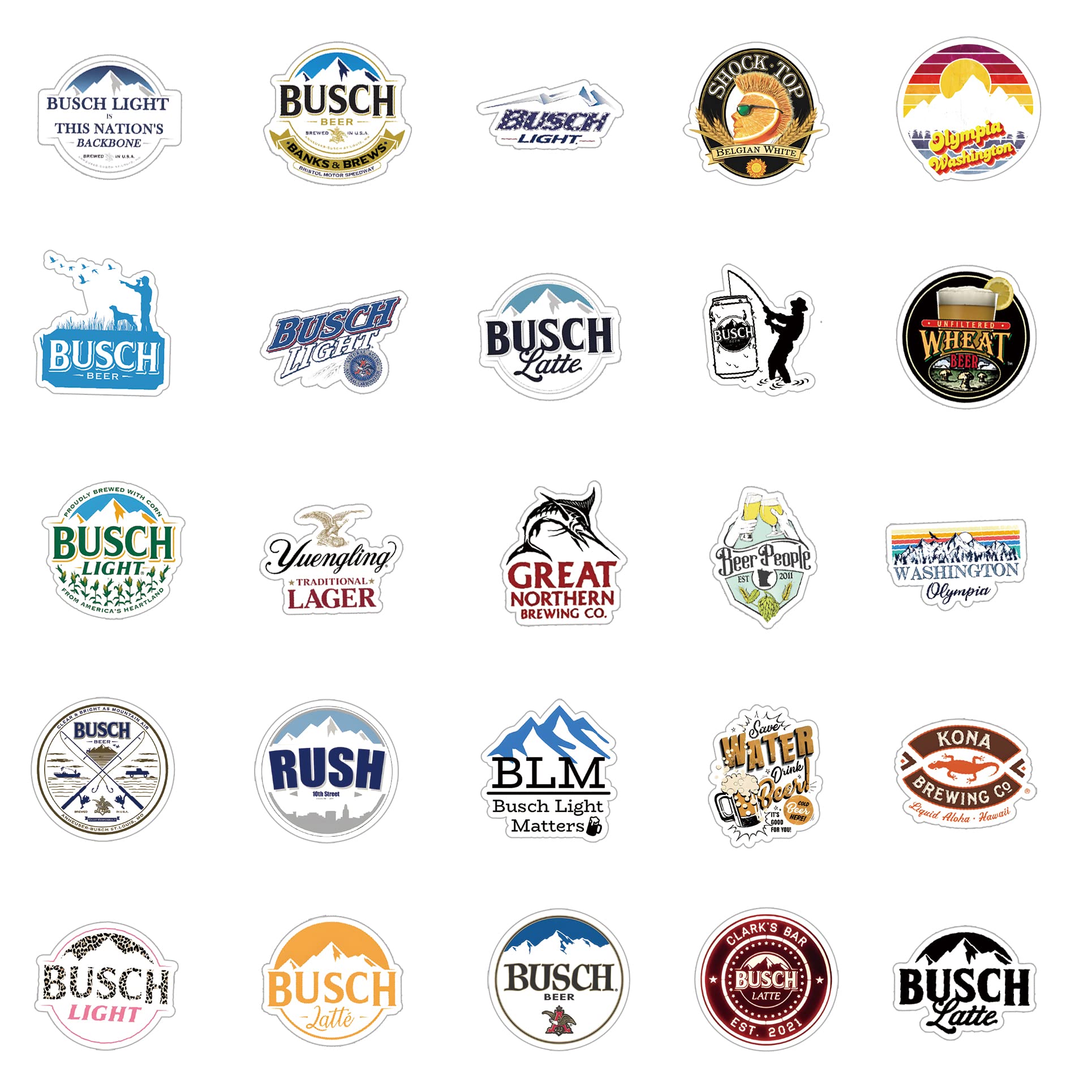 Busch Light Brewed In USA Black SVG