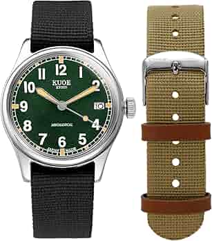 Amazon | [クオ]KUOE 日本製 腕時計 OLD SMITH 90-002 10ATM 自動巻き