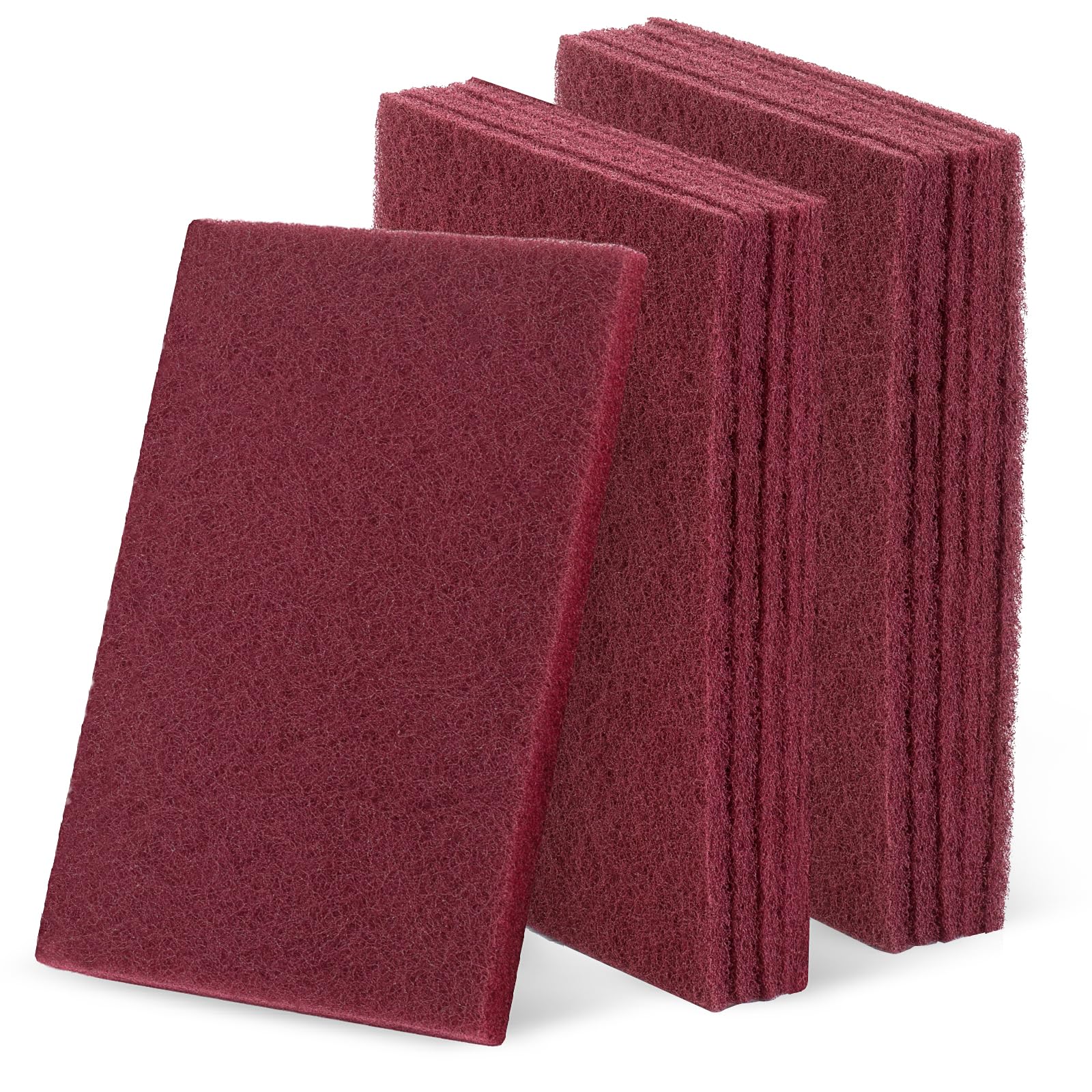 Maroon Scuff Pads - 10 Pack 320 Grit -1