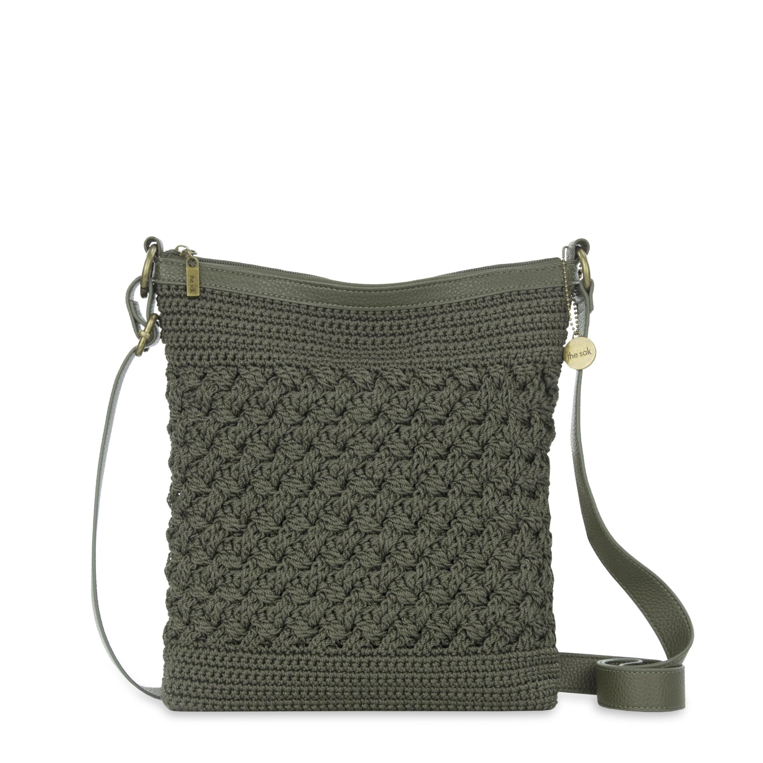 The Sak Lucia Crossbody Bag in Crochet, Convertible Purse with Adjustable Shoulder Strap