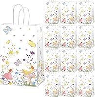 Vista 17 de gisgfim 12 bolsas de arte de pintura prémium con temática artística de cumpleaños, bolsas de golosinas, suministros de regalo, bolsas de regalo