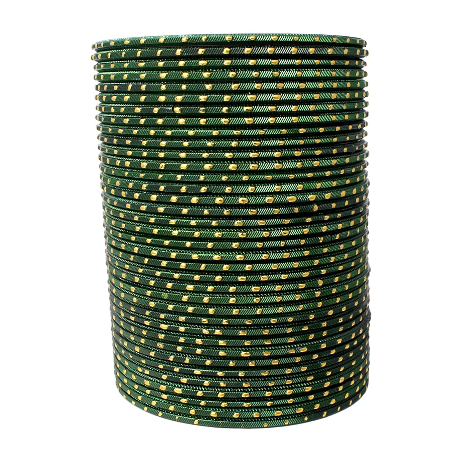 Blulune Matte Finish Golden Dotted Bangle Jewelery Set for Women and Girls (Pack of 36) BL B NA-73 (2.2, Green) (B0CKW67KT2) Amazon Price History, Amazon Price Tracker