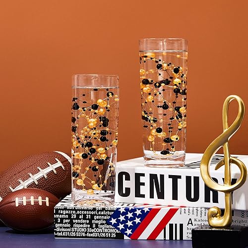 Miniatura 4 de Guirnalda de perlas artificiales para velas flotantes, cuentas de perlas sintéticas, guirnalda de perlas para decoración de jarrones, relleno de