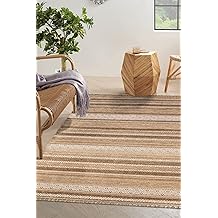 Sultan Carpet Ecru Color Non-Slip Base Washable Machine Woven Rug