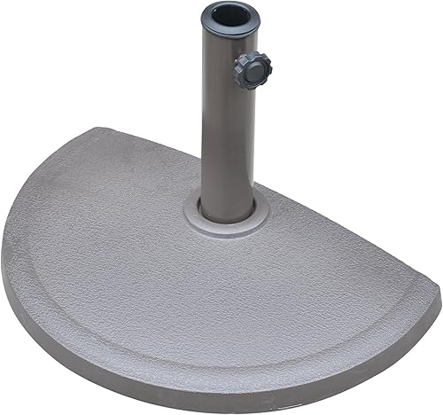 Base de resina semicircular para paraguas, color marrón, 20 libras disponible en Yaxa Venezuela