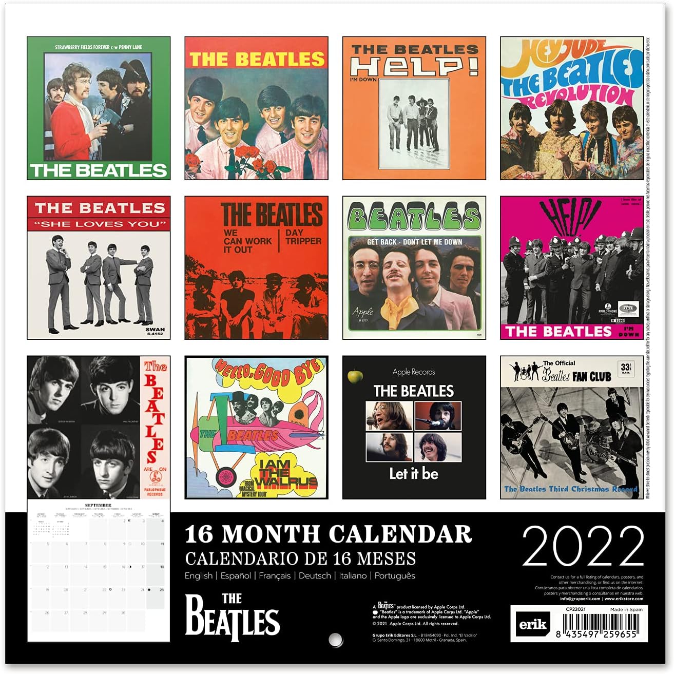 Calendrier 2023 Beatles Amazon.com: Official The Beatles 2022 Wall Calendar, 2022 Calendar, 12" X  12" Square Wall Calendar 2022, Family Calendar 2022, Music Calendar 2022, Beatles  Calendar : Everything Else