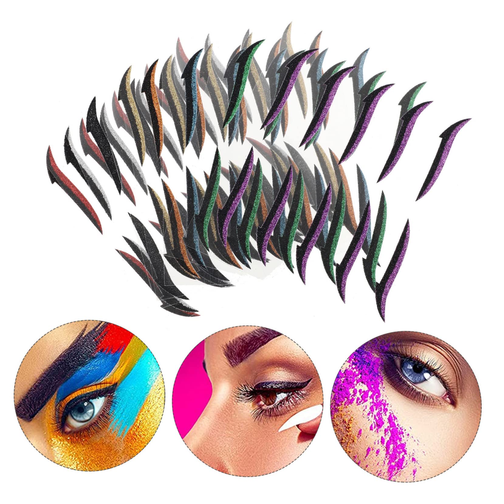 Angoily 160paires Patchs Autocollants Pour Eyeliner Tapes Réutilisables Pour Double Paupière Outils De Maquillage Des Yeux Pour Femmes Et Filles