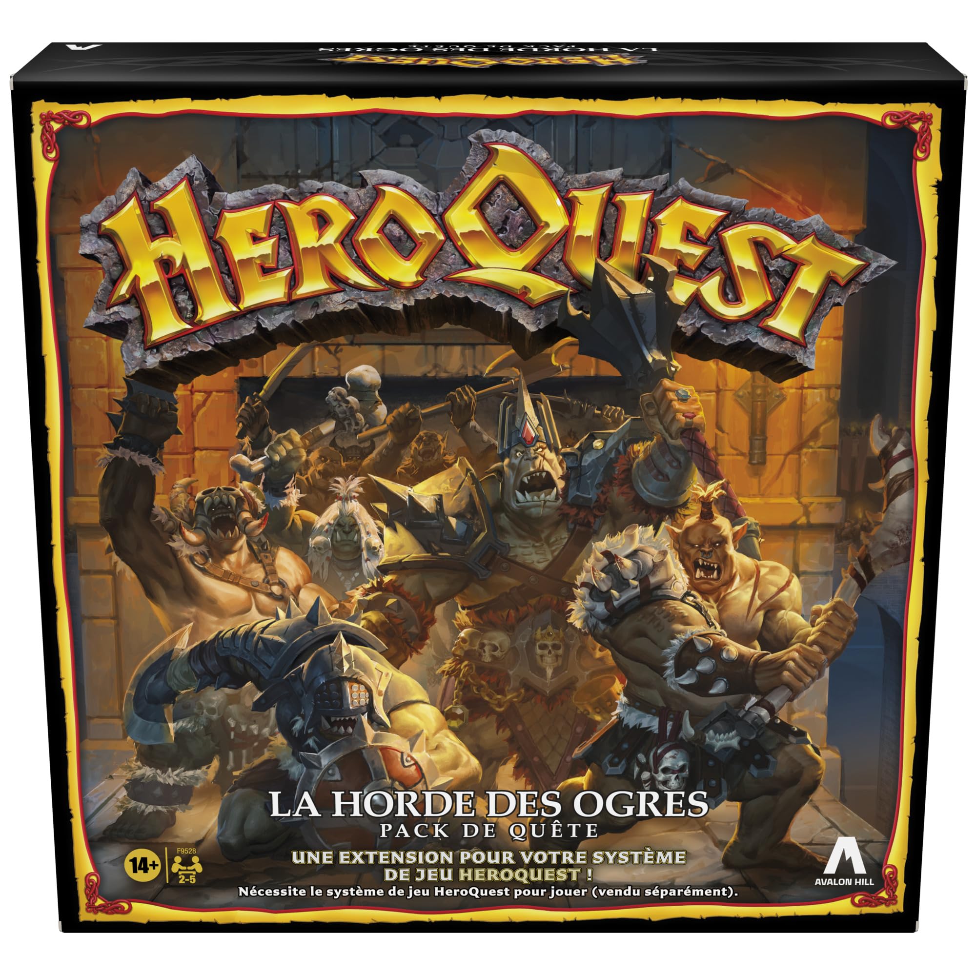 Avalon Hill HeroQuest The Horde of the Ogres Quest Pack Role Playing Game Board Game HeroQuest Game System Required