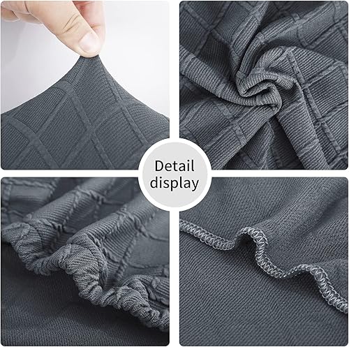 Vista 60 de YISUN Fundas para sillas de comedor, fundas elásticas de elastano para asiento de silla, extraíbles y lavables, fundas protectoras para sillas