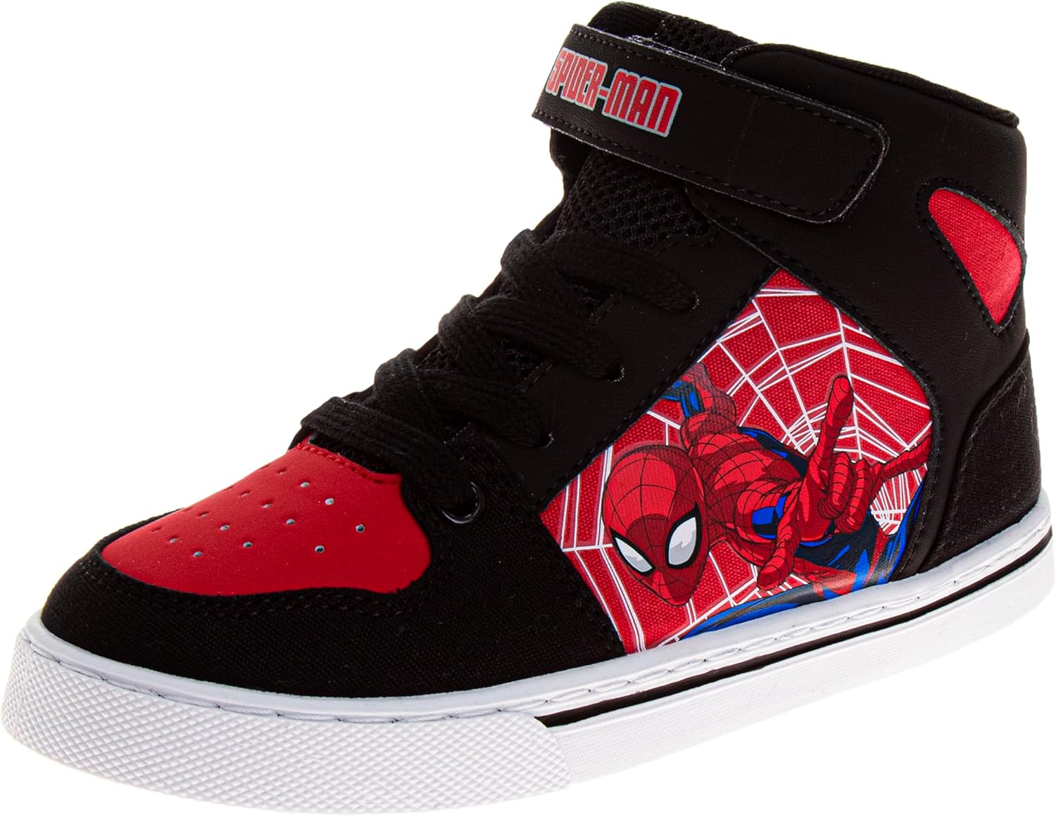 Josmo Teenage Mutant Ninja Turtles Spiderman High Top Shoes for Boys Athletic Lightweight Breathable Sneakers Sizes 12-13 Little Kids 1-4 Big Kids