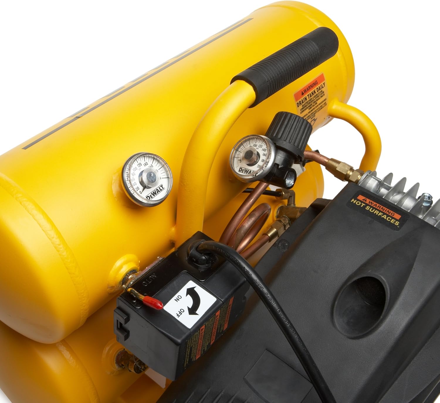 Buy DEWALT D55151 14 Amp 1.1HP 4Gallon Oiled Twin Hot Dog Compressor