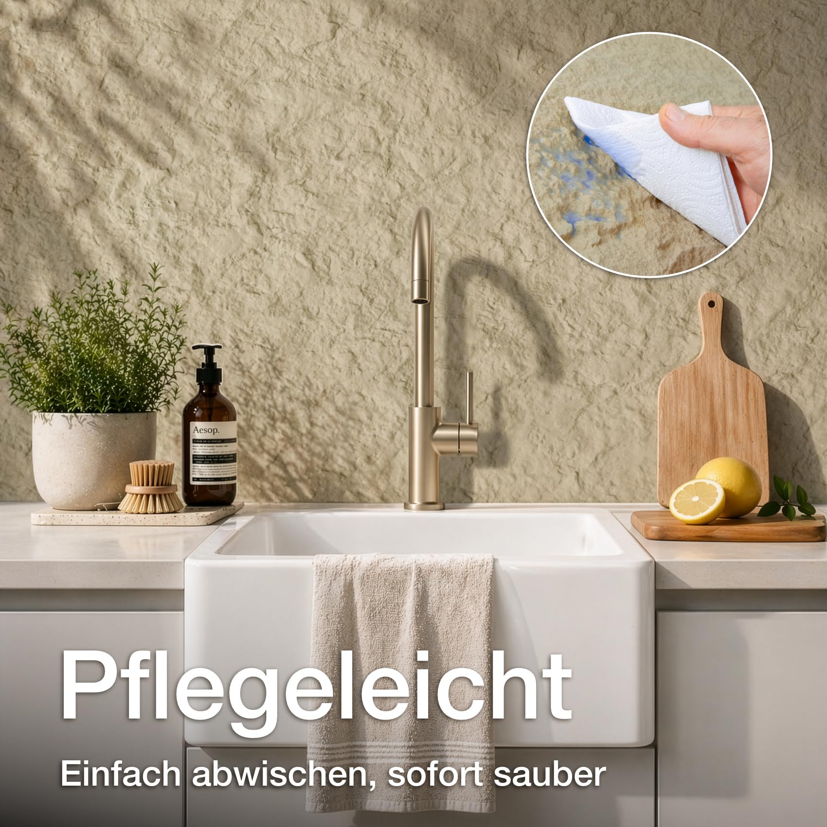 HEXIM Wandpaneele Steinoptik 2 Stück 120x60cm – Felswand PU Wandverkleidung, Täuschend echte Bruchstein 3D Paneele für Wohnzimmer – 2cm starke Stone Steinplatte weiß (1,44m² White)
