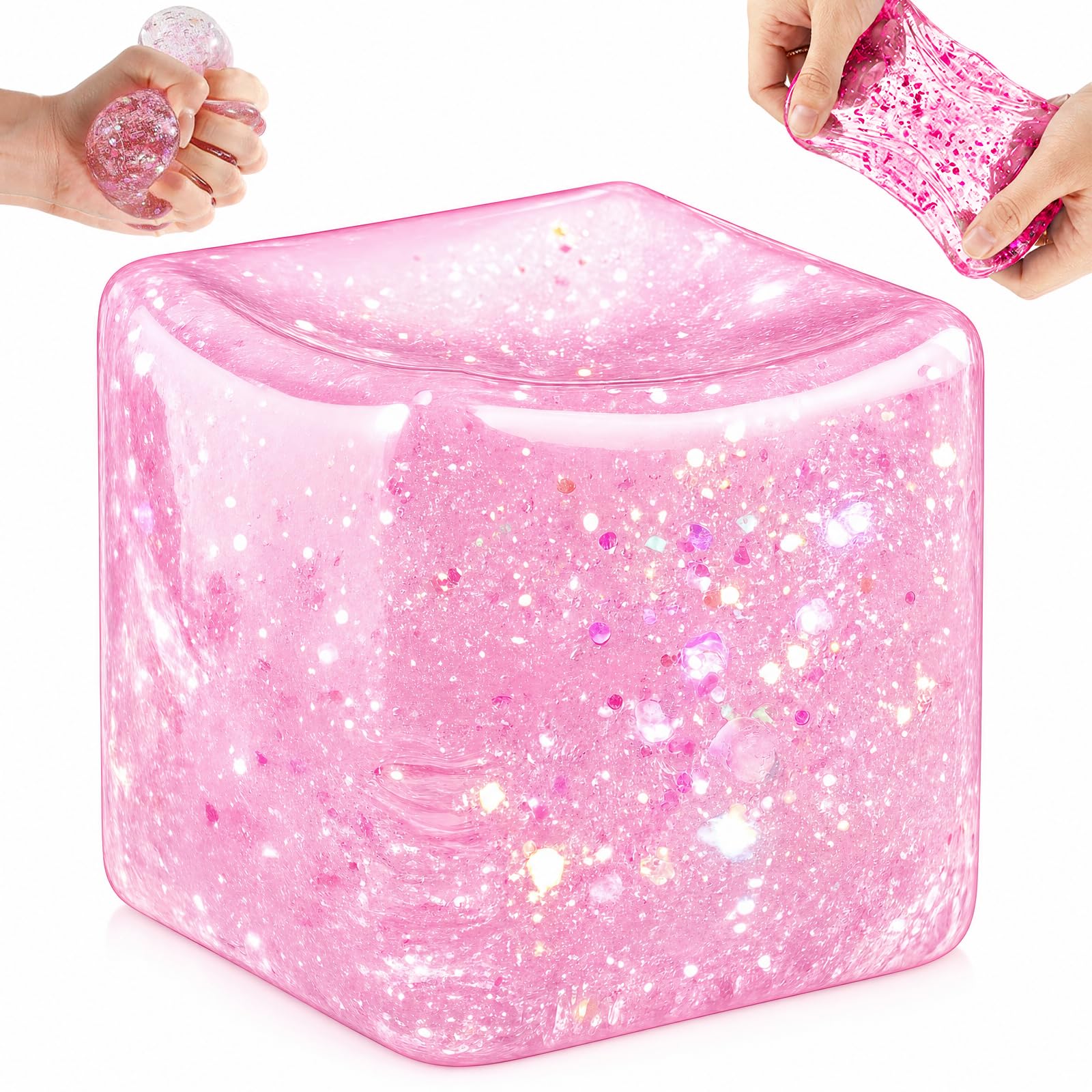 Cube Squishy Fidget Toys, Ice Cube Squeeze Squishy Toys — image 1