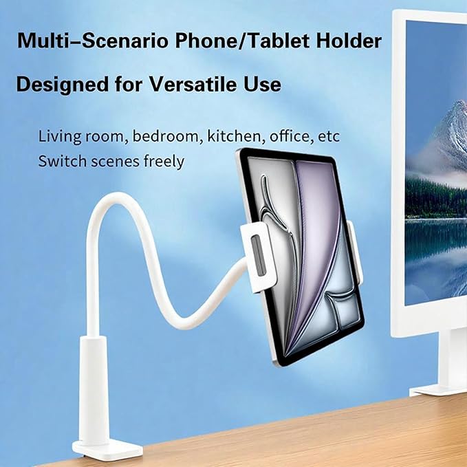 Soporte de Cuello de Ganso para Tablet, Brazo Largo Flexible con Pinza miniatura 6
