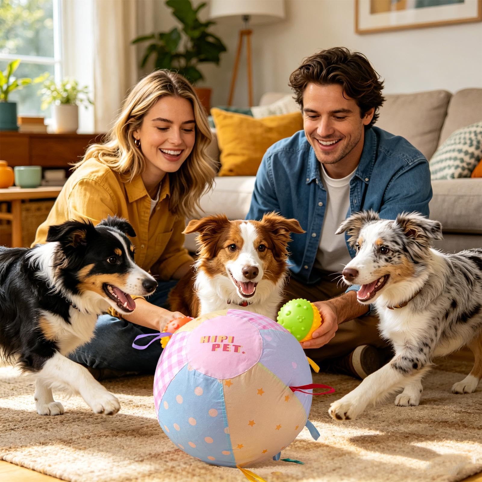 Gran Pelota para Perros Artículos Grandes De Mascotas Con Asa | Pelota de Pastoreo al Aire Libre para Adiestramiento y Mantener Ocupado en Exterior Cachorro Adulto