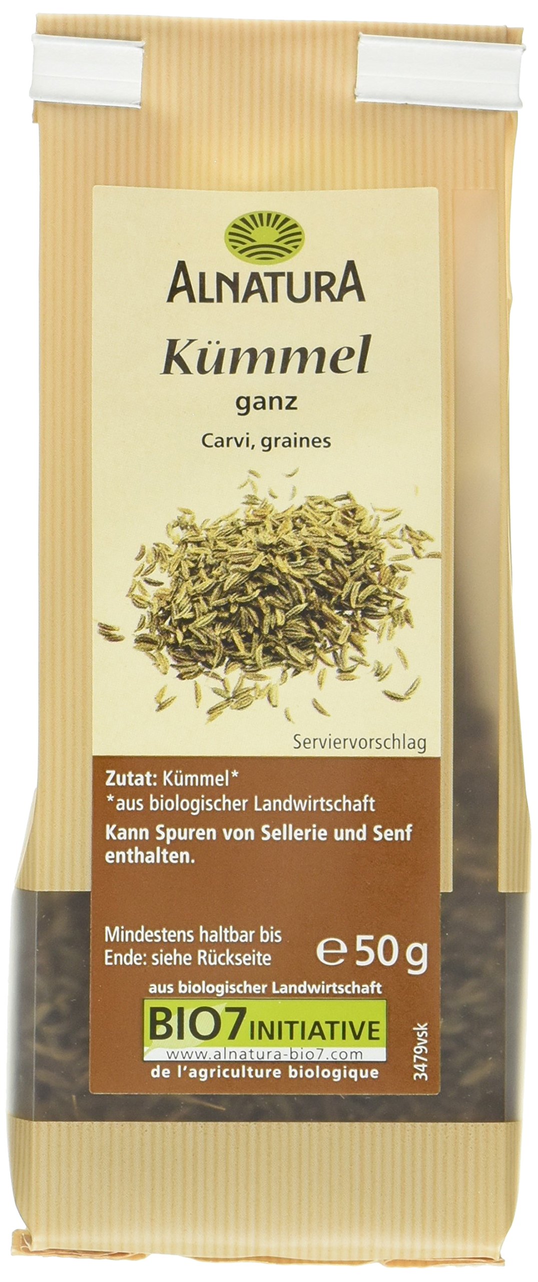 Alnatura Bio Kümmel, 7er Pack (7 x 50 g)
