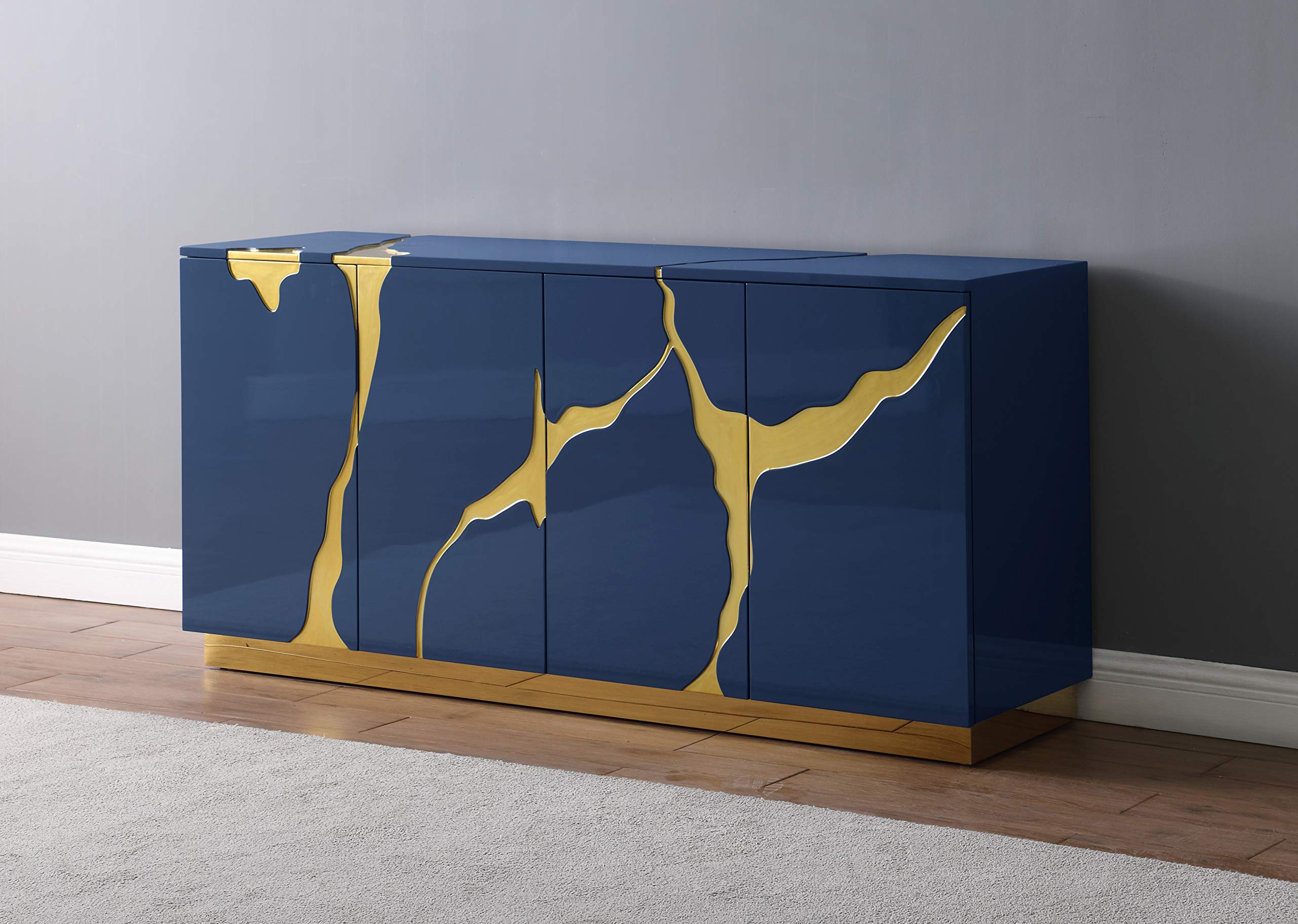 Buy Best Master Furniture Taylor High Gloss Lacquer Sideboard/Buffet