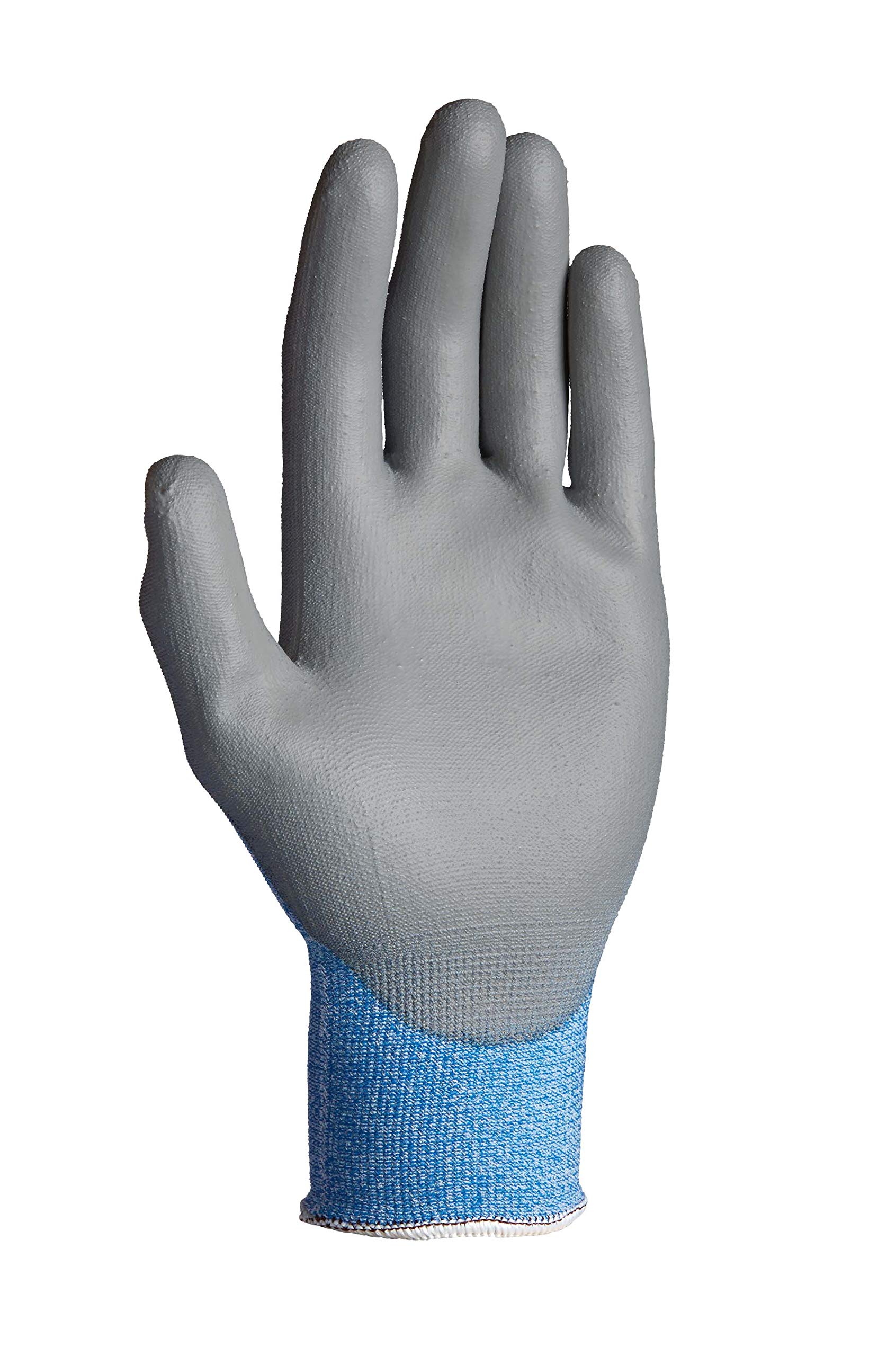 (240 Paar) teXXor Handschuhe Schnittschutzhandschuhe PU-Beschichtung 240 x hellblau/grau 7